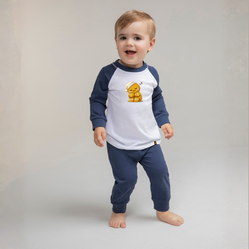 Baby en peuter Pyjama 'Brodie slaapt' Navy