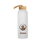 Drinkfles matglas met bamboe dop 750ml