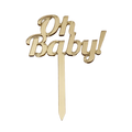 Taarttopper Oh Baby Goud