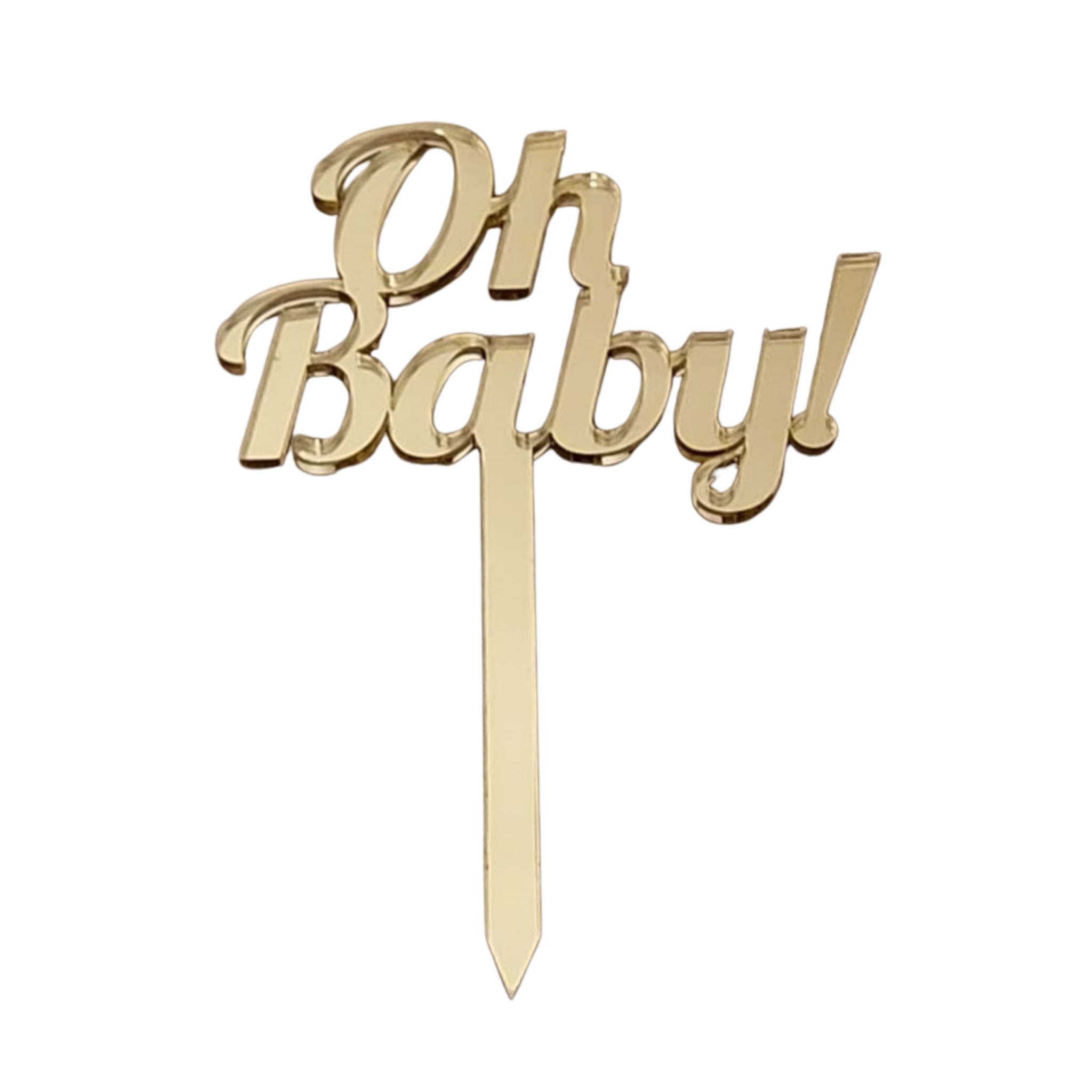 Taarttopper Oh Baby Goud